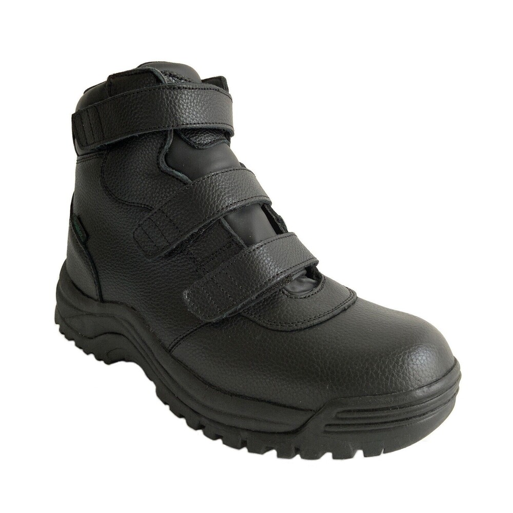 Propet Leather High-top Waterproof Wide Width Boots Black Men 10.5